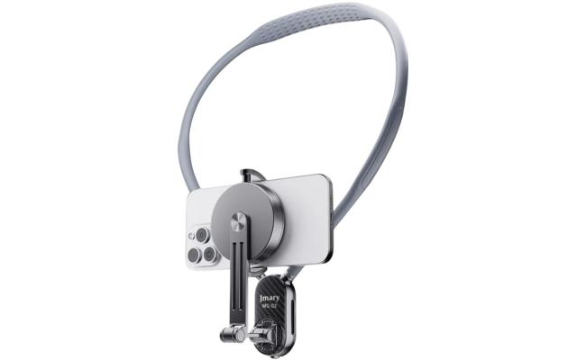 JMARY MG-02 Magsafe Neck Holder for Action Camera Mobile Phone Silicone Necklace Mount Neck Holder